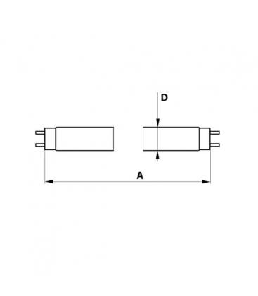 Tubo fluorescente T8 LT 58W 0752 G13 Panetteria Super 10087-15198