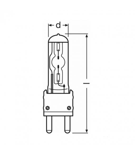 Comprar Lamp HMI 1200W seL XS G38 - Iluminación Especializada – foto