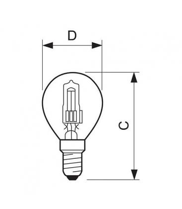 Philips Halogen Ecoclassic P W V E Svetila