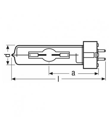 Lampe HSR 575W 60 GX9.5 de qualité - Eclairage spécialisé 650-1563