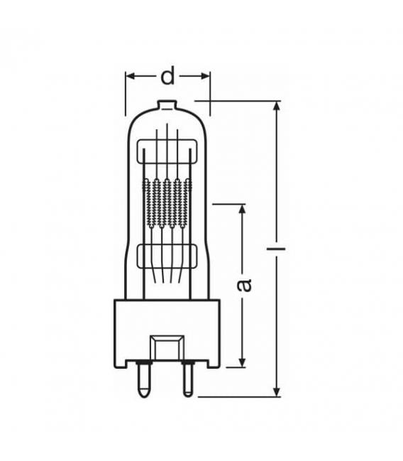 Hochintensive 400W 220V GY9.5 Lampe 93592 - Specialty – foto