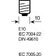 E10 3450 6,7 V 2 W enojni paket 444-16326