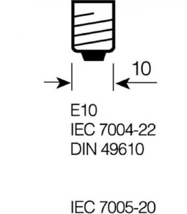 2,4V E10 Torcia elettrica con lente 476-16334