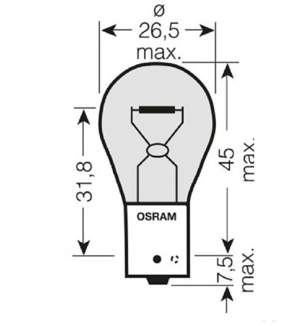 12V Diadem PY21W Car Bulb Double Pack - Tuning – photo