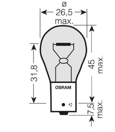 12V Diadem PY21W Car Bulb Double Pack - Tuning 3199-16684