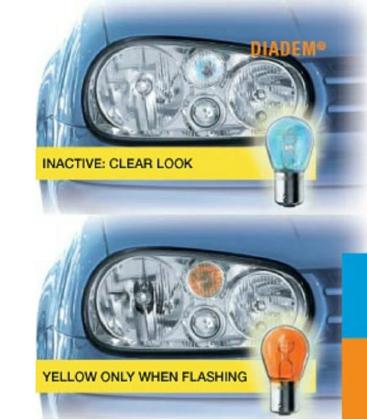 Avtomobilska žarnica BAW15d 5W 12V Diadem Yellow Shine - Tuning 7612-17835