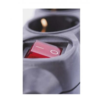 Rallonge électrique 3m avec interrupteur - Power 1mm² 4Z Schuko 9291-18881