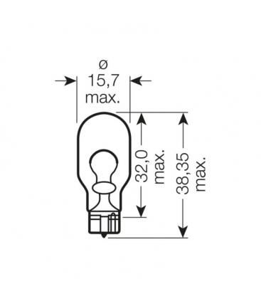 12V Car Bulb W16W 921 W2.1x9.5d Light Solution 10321-19399