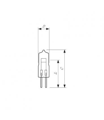 Lampadina 6605 10W 6V G4 - essenziale per uso medico e chirurgico 10359-19523