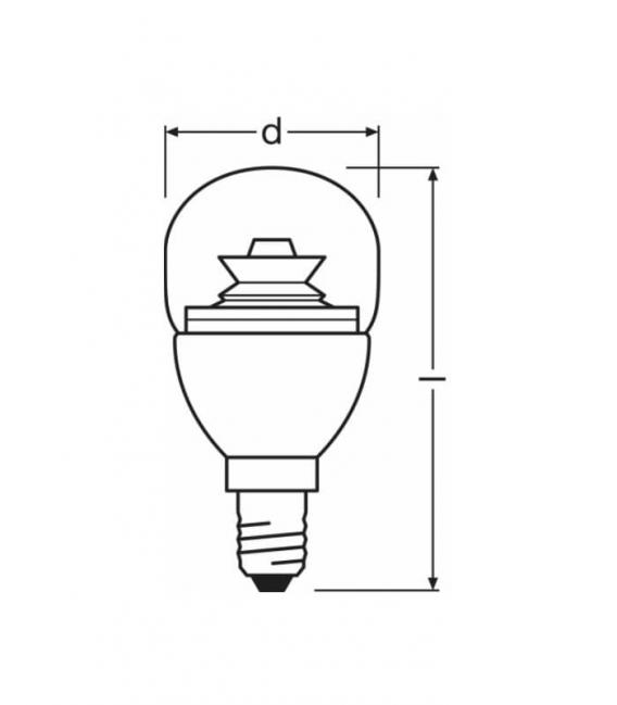 Superstar Classic P 25 Dimmbare LED-Lampe - E14, 4W, 220V – foto