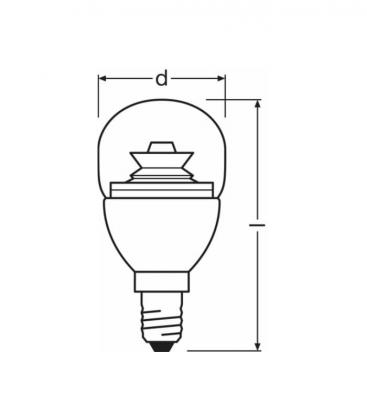 Lampada LED Superstar Classic P 25 Dimmerabile - E14, 4W, 220V 10379-19595