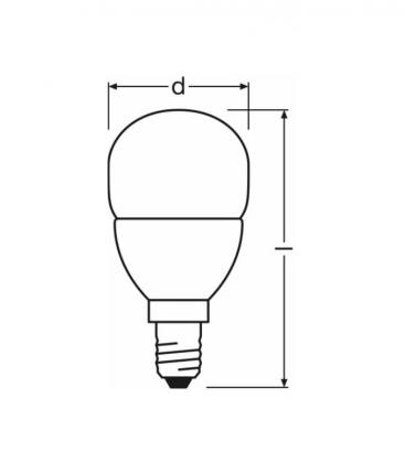 Superstar Classic P 25 Dimmable LED Lamp - E14, 4W, 220V FR 10383-19611