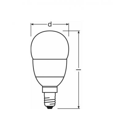 Superstar Classic P 40 Lámpara LED regulable - E14, 6W, 220V FR 10384-19617