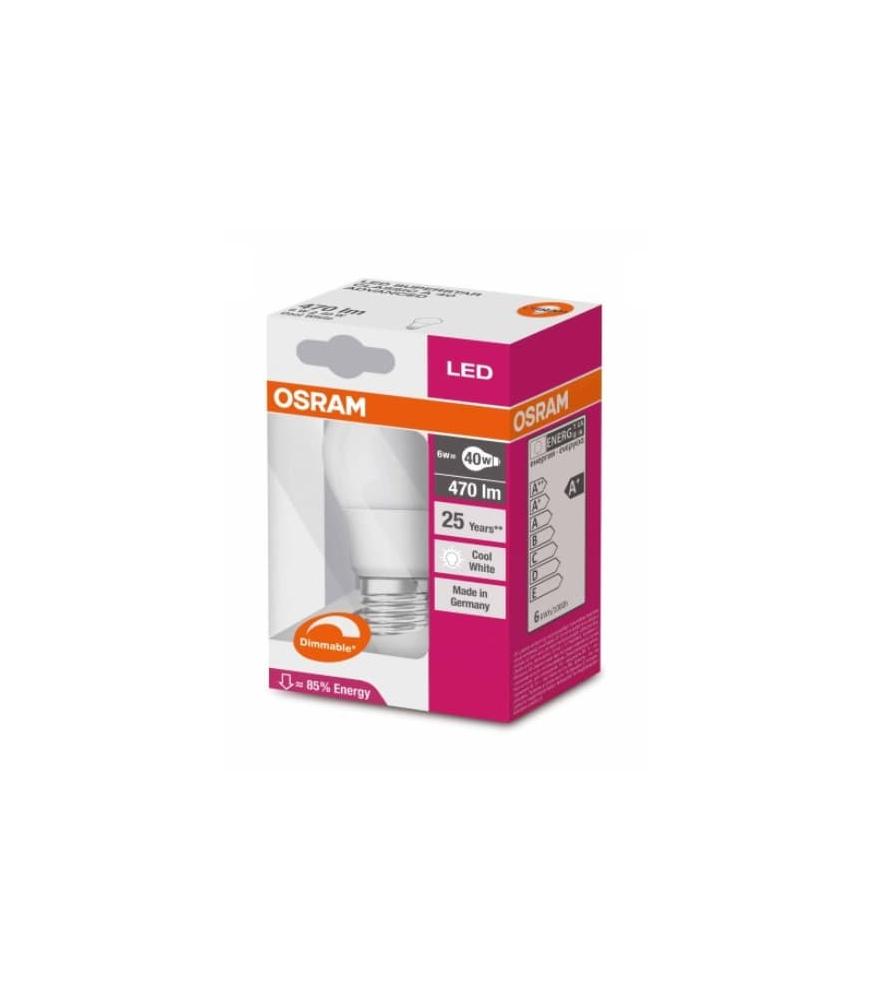 Osram LED Superstar Classic A 40 6W-840 220-240V FR E27 dimm ... Osram LED Superstar Classic A 40 6W-840 220-240V FR E27 dimm