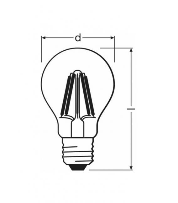 LED Lamp Classic A 60 6W Warm White E27 – photo