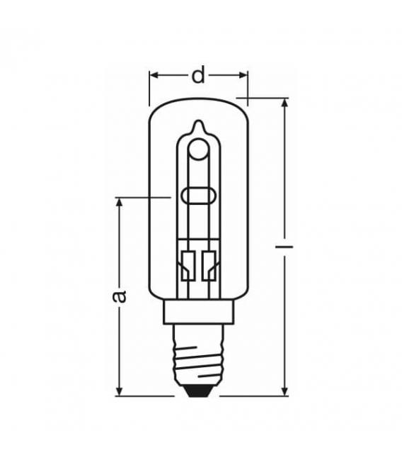 Bombilla Halógena Halolux T ECO 40W 64861T E14 – foto