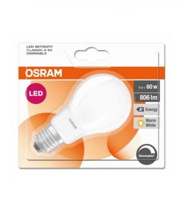 Lampe LED Classic A 60 8W 827 Dimm - E27, 220V (FR) 10410-19761