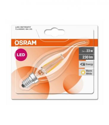 LED Classic Candle BA 23 2W 827 E14 - Classic Candle LED Lamp 10414-19784