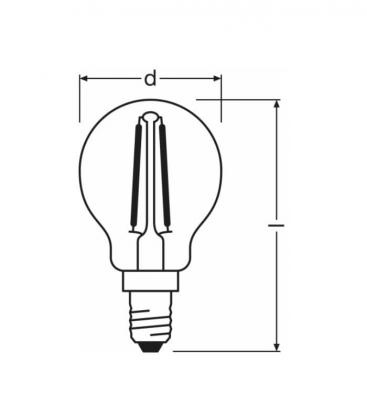 2W 827 220V FIL E14 Mini Lampada LED P 23 - Soluzione di illuminazione compatta 10416-19795