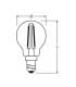 Mini lampe LED classique P 23 2W 827 220V FIL E14 10416-19795