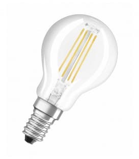 Mini lámpara LED clásica P 37 4W 827 220V FIL E14