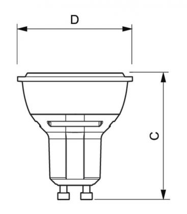 Master LEDspotMV VLE 4.3: Dimmbare 50W 830, 220V LED Lampe 10428-19845