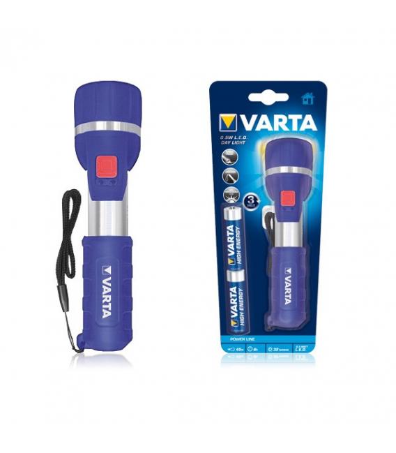 0.5W Power Line LED Day Light Flashlight - 2AA Battery – photo