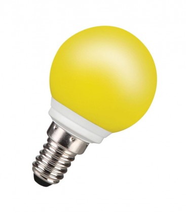 Lámpara de bola LED amarilla para exteriores 0.5W E14 IP44 Lámparas colores 10568-20459