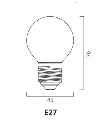 Grüne LED Lampe ToLedo Outdoor Ball IP44 E27 0.5W - Farbige Lampen 10575-20485