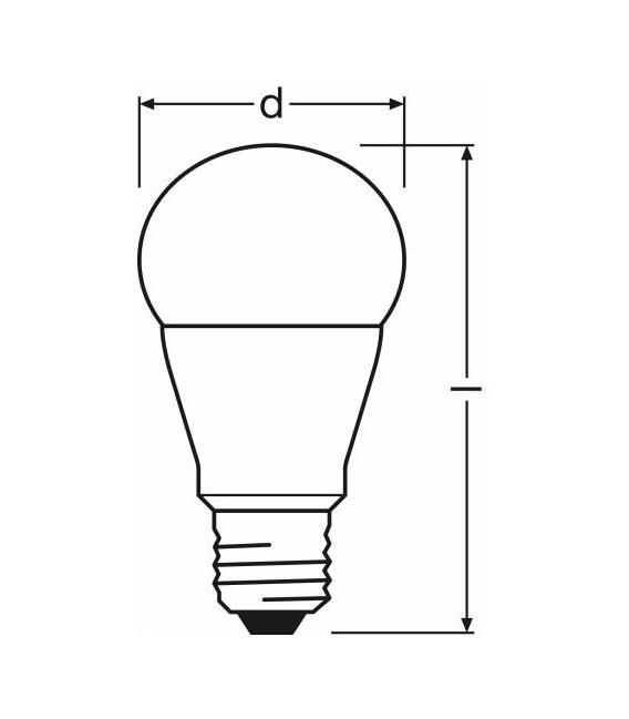 Lámpara LED Star Classic A 75 10W 840 E27 - Iluminación Brillante – foto