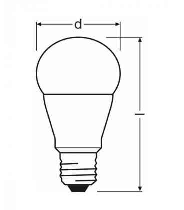 Lámpara LED Star Classic A 60 8W Blanco Frío E27 10602-20602