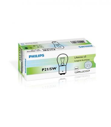 12V žarnica za avto P21 5W BAY15d LongLife EcoVision 10607-20631