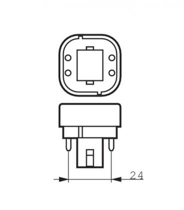 Lámpara LED CorePro PLC 6.5W 840 G24q - Lámparas LED G24 10621-20685
