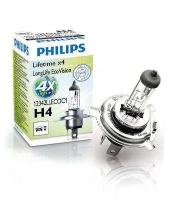 Avtomobilska žarnica H4 60/55W 12V P43t LongLife EcoVision - Tuning 10640-20833