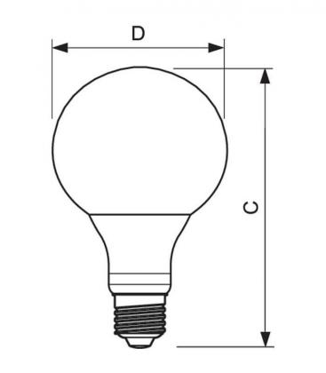 Globo LED 9 Lámpara esférica - Luz blanca cálida 10712-21175