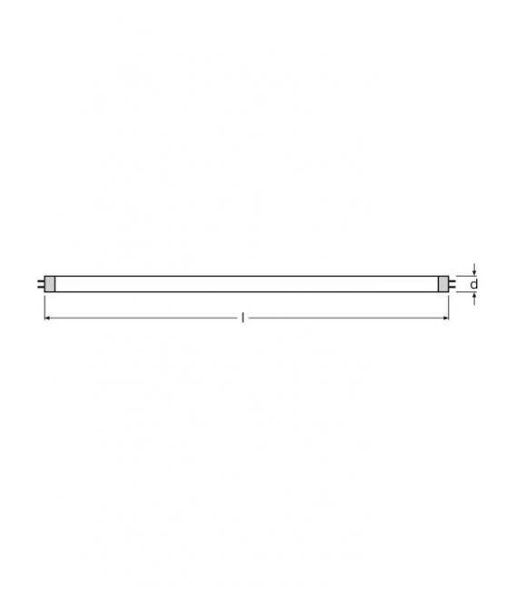 Lampada ad alto riconoscimento cromatico - Lumilux T5 ES 25W 840 HE – Foto