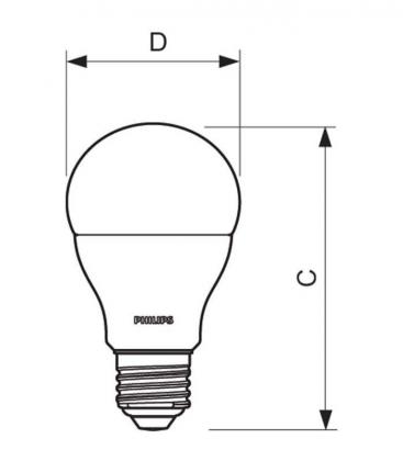 Lampadina LED 13W 100W Equivalente Base E27 - Illuminazione efficiente dal punto di vista energetico 10920-22321