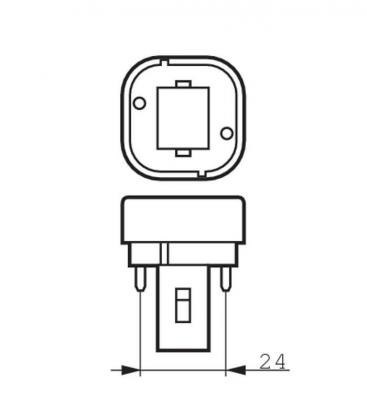 Master PL-C 18W 830 2P xtra - G24 Compact Fluorescent Lamp 10924-22341