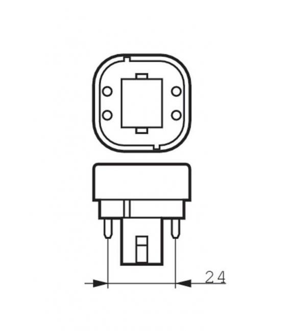 Master PL-C 18W 830 4P xtra - G24 Kompakt-Energiesparlampe – foto