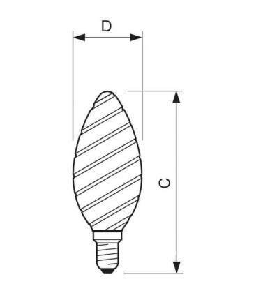 Klasična LED sijalka 25W 220V E14 - ST35 CL 10964-22579