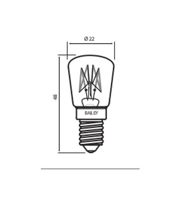 Lámpara Pigmy E14 P22X48 12V 10W C 2R - Specialty 10973-22612