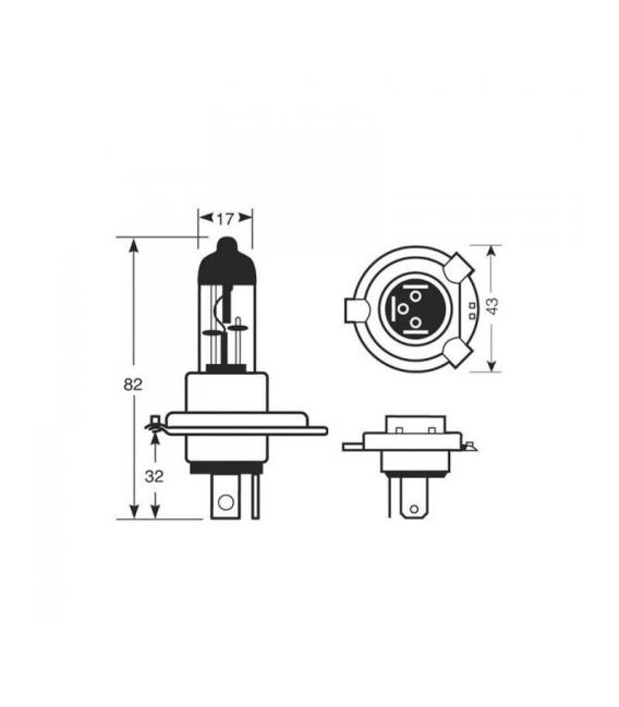 Car Bulb H4 60/55W P43t 64193 NBL Night Breaker Laser - Tuning – photo