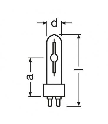 150W sijalka G12 HCI-T 930 - topla bela osvetlitev 300-22895