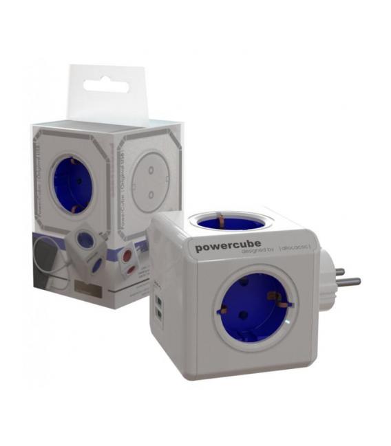 PowerCube Original USB Typ F - Kobaltblaues Verlängerungskabel – foto
