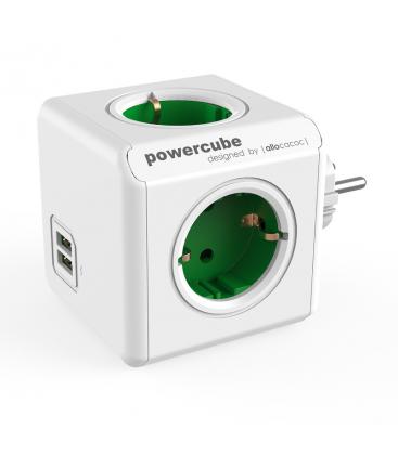 Cable alargador eléctrico PowerCube Original USB tipo F Verde 11054-22915