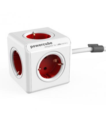 PowerCube Extended Type F Red 1.5m Electrical Extension Cord 11059-22922