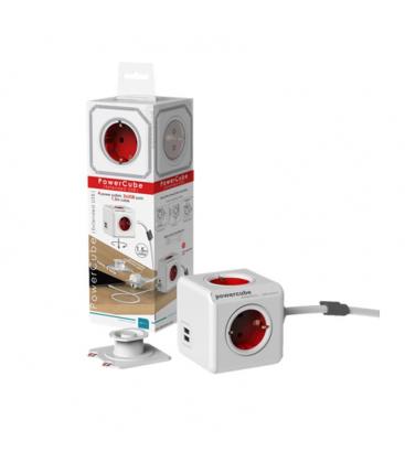 PowerCube podaljšani USB tipa F rdeč 1,5 m - Električni podaljšek 11062-22936