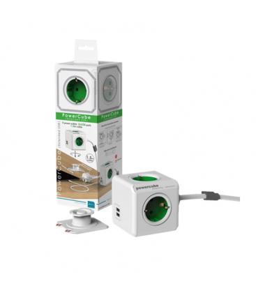 PowerCube podaljšani USB tipa F zeleni 1,5 m - Električni podaljšek 11064-22939