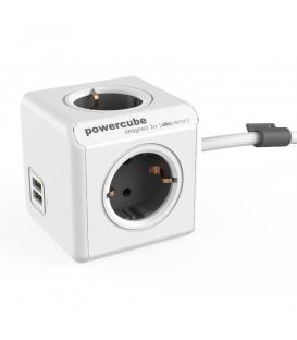 PowerCube Extended USB Typ F Grau 3 m