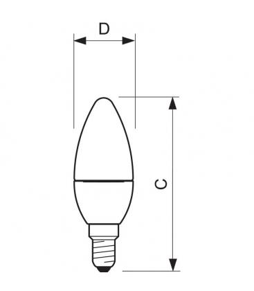 Lámpara vela LED CorePro 25W E14 827 B35 FR - Classic 11125-23093